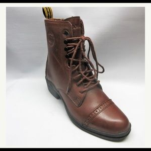 Hoof and Woof riding Boots Women Lace Paddock boot in Chocolate Brown